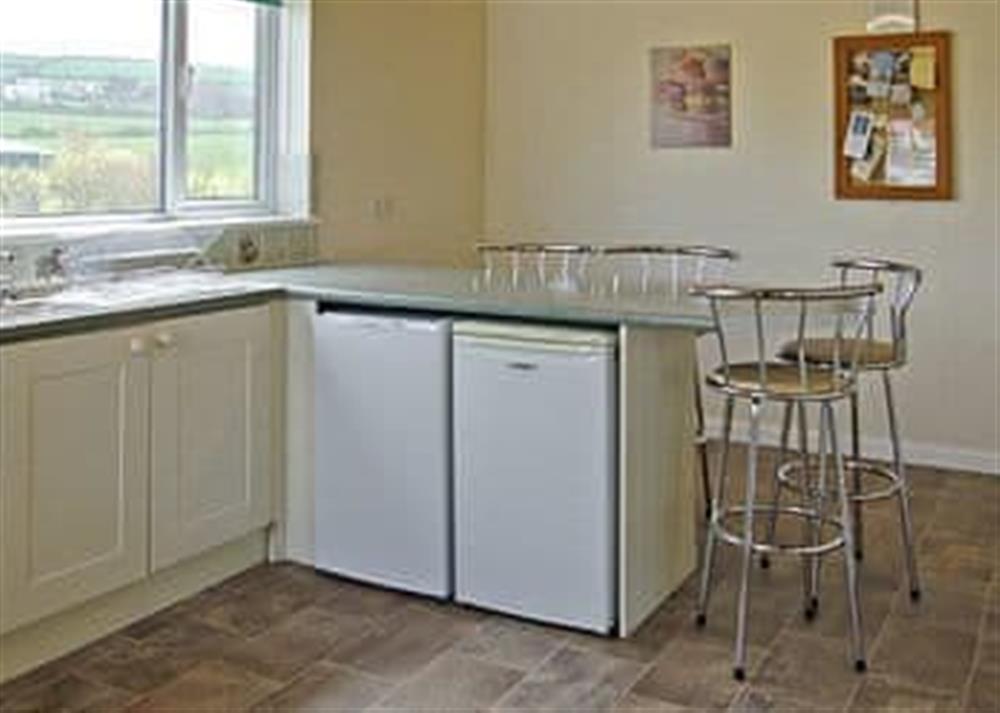 Kitchen/diner at Bungalow in Trethevey, near Tintagel, Cornwall