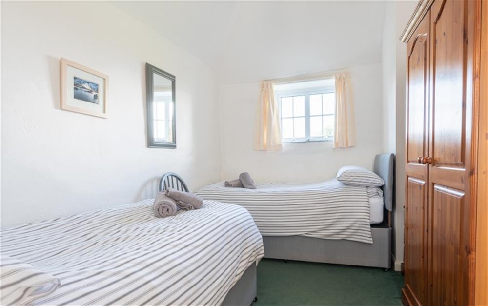 Twin bedroom at Buntings in Tintagel