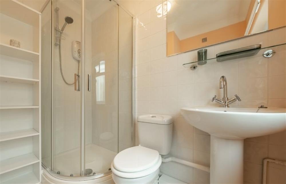 Ground floor: En-suite with shower, wash basin and WC