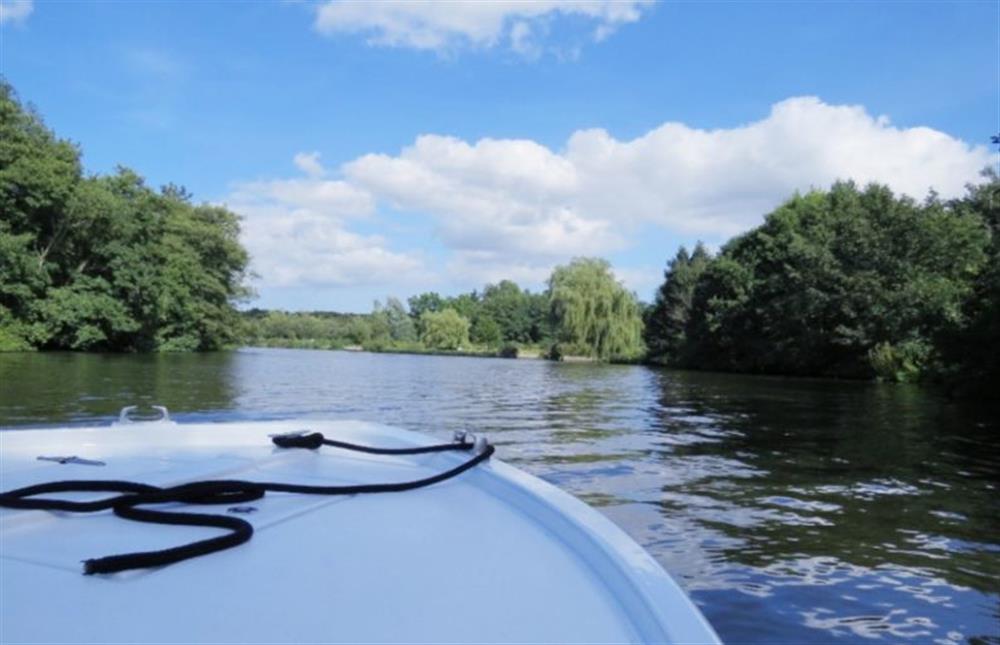 The Norfolk Broads, where you can hire boats to cruise on the waterways, can be easily accessed