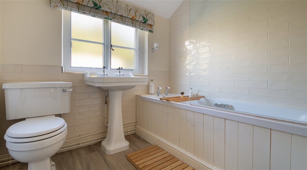 The bathroom at Bureside in Norwich, Norfolk