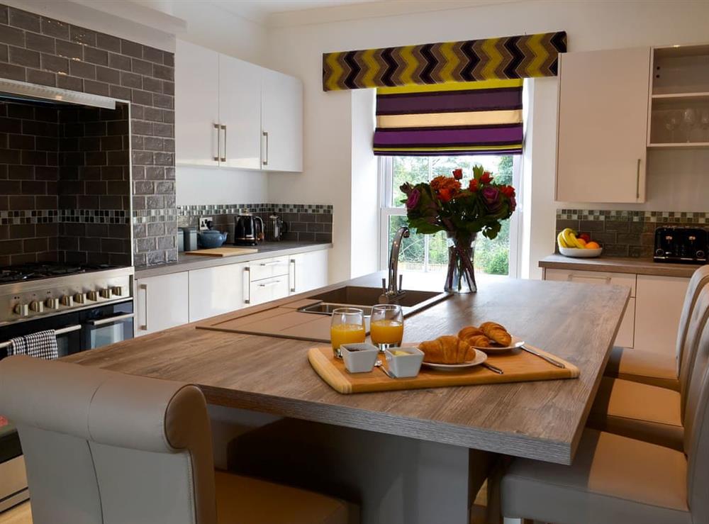 Modern fitted kitchen and dining area at York, 