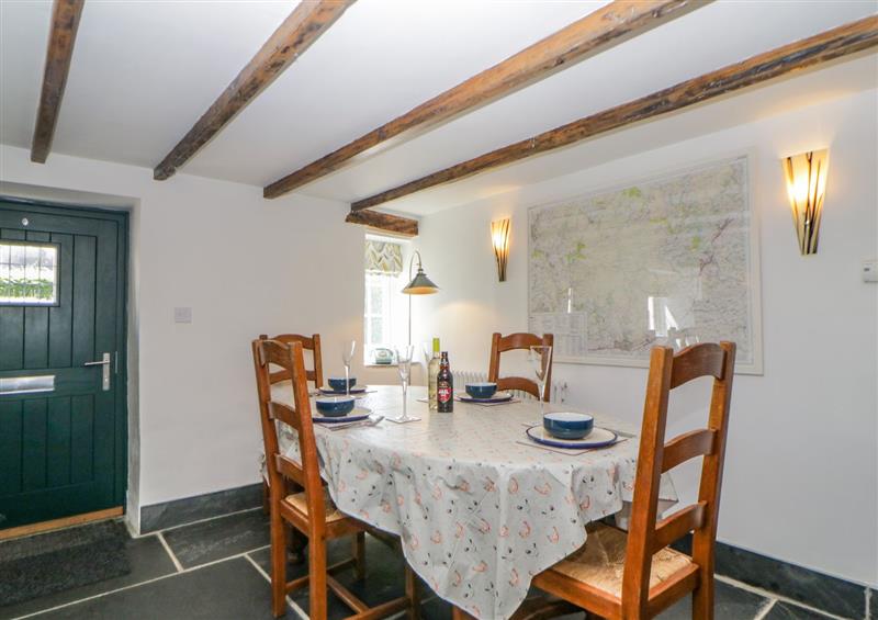 Dining room at Burham Cottage, Walkhampton near Yelverton