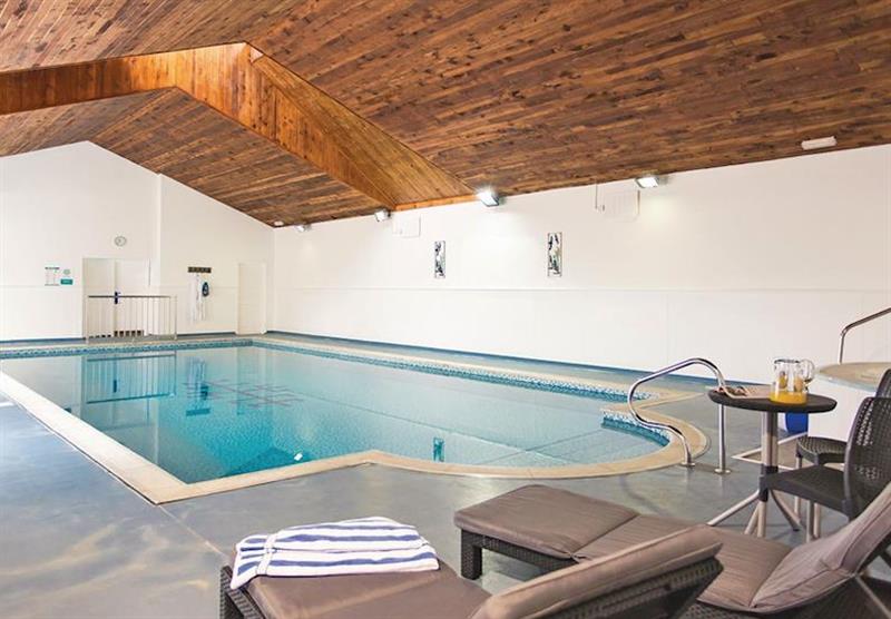 Indoor heated pool at Burn Park in Stratton, Nr Bude