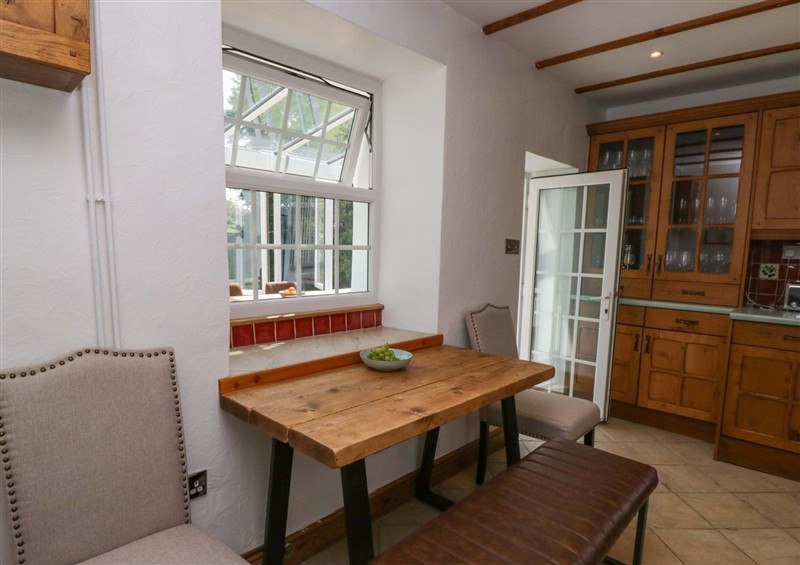 The dining area at Burnbank Cottage, Lindale near Grange-Over-Sands