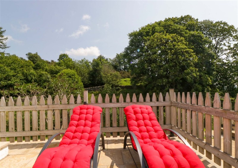 The garden at Burnbank Cottage, Lindale near Grange-Over-Sands