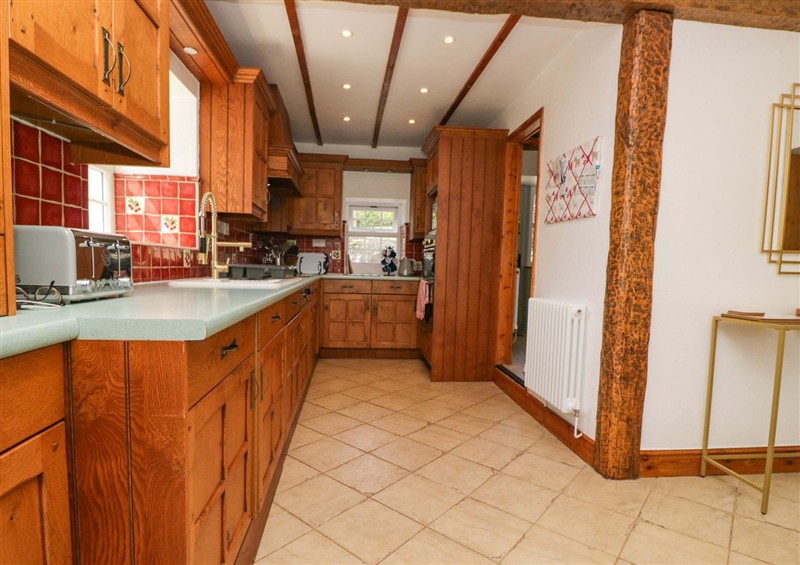 This is the kitchen at Burnbank Cottage, Lindale near Grange-Over-Sands