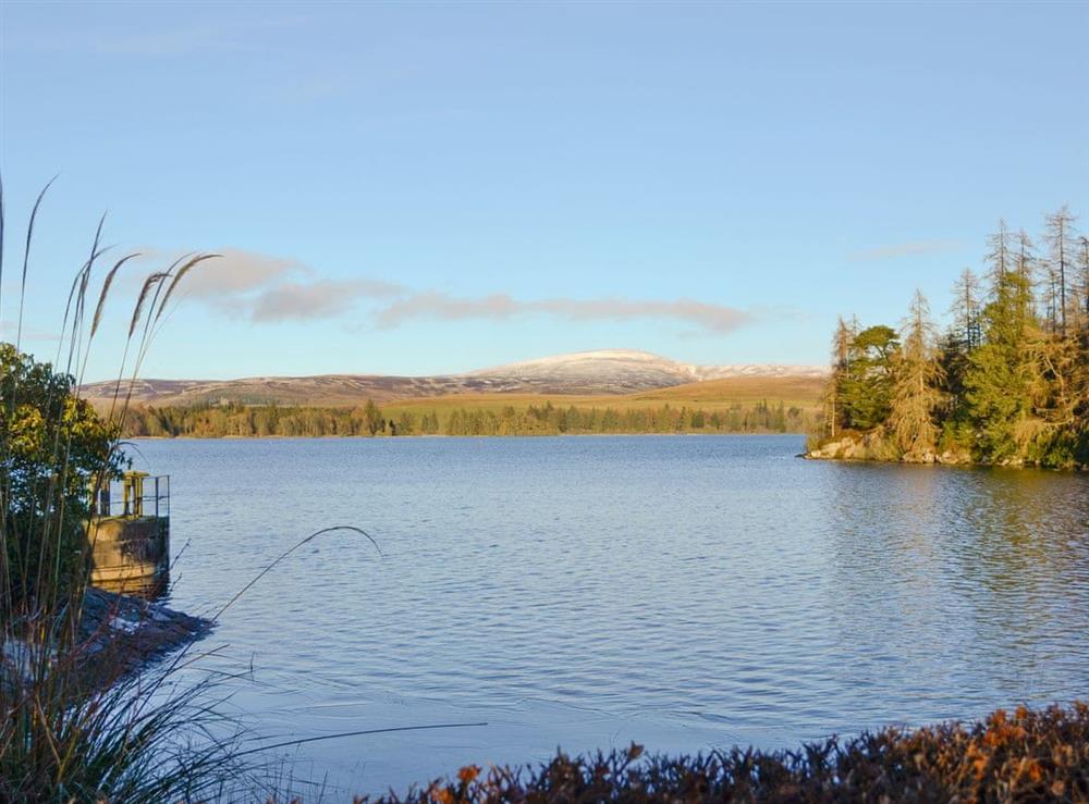 Picturesque Loch Lintrathen nearby at Burnbrae Cottage in Bridgend of Lintrathen, near Forfar, Angus
