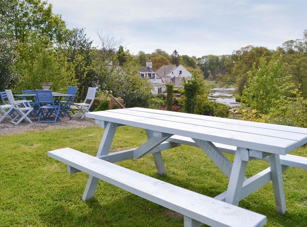 Ample outdoor furniture at Burnfoot of Cluden in Holywood, by Dumfries, Dumfriesshire