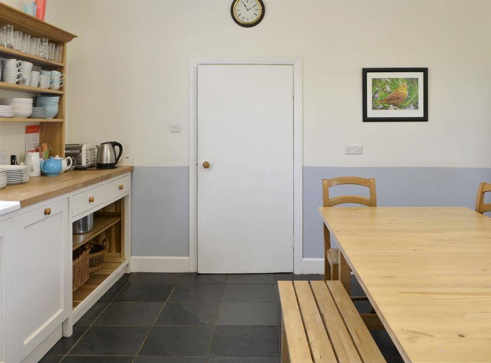 Informal dining area within kitchen at Burnfoot of Cluden in Holywood, by Dumfries, Dumfriesshire
