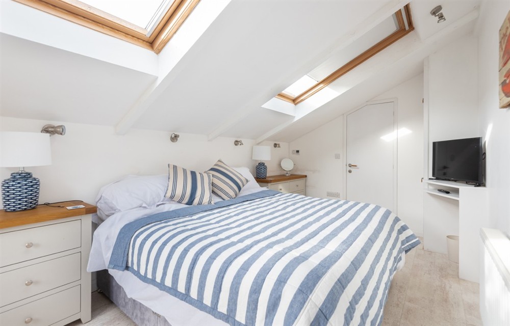 One of the bedrooms at Burnlee in Salcombe