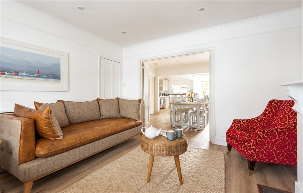 The living area (photo 3) at Burnlee in Salcombe