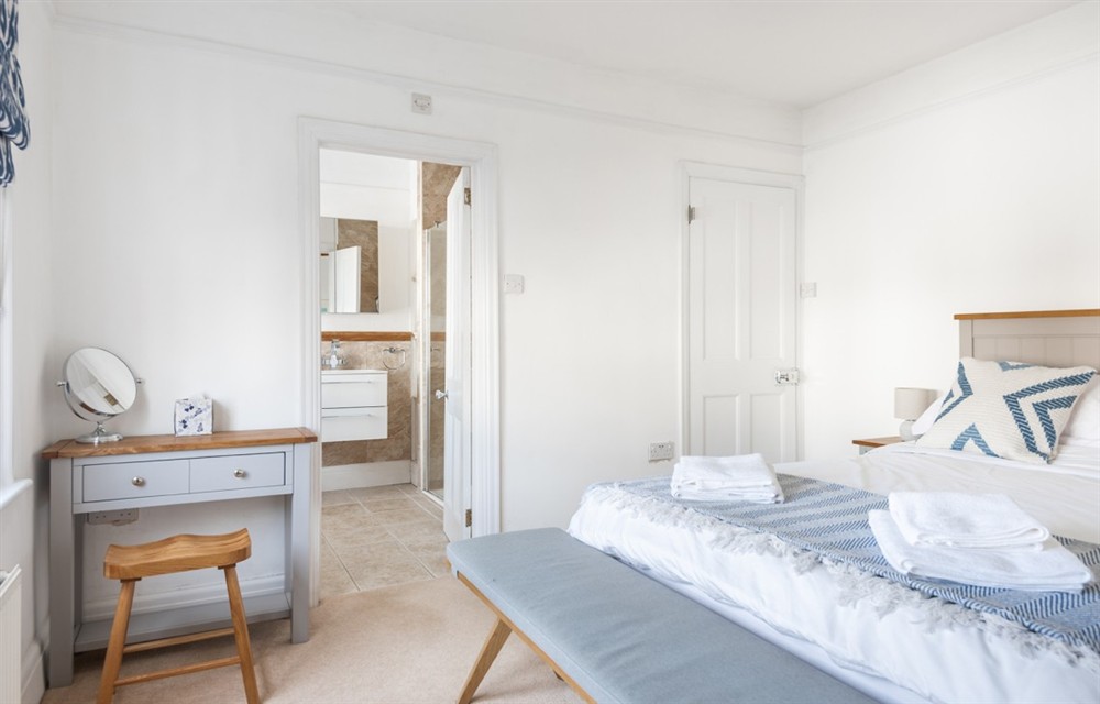 This is a bedroom at Burnlee in Salcombe