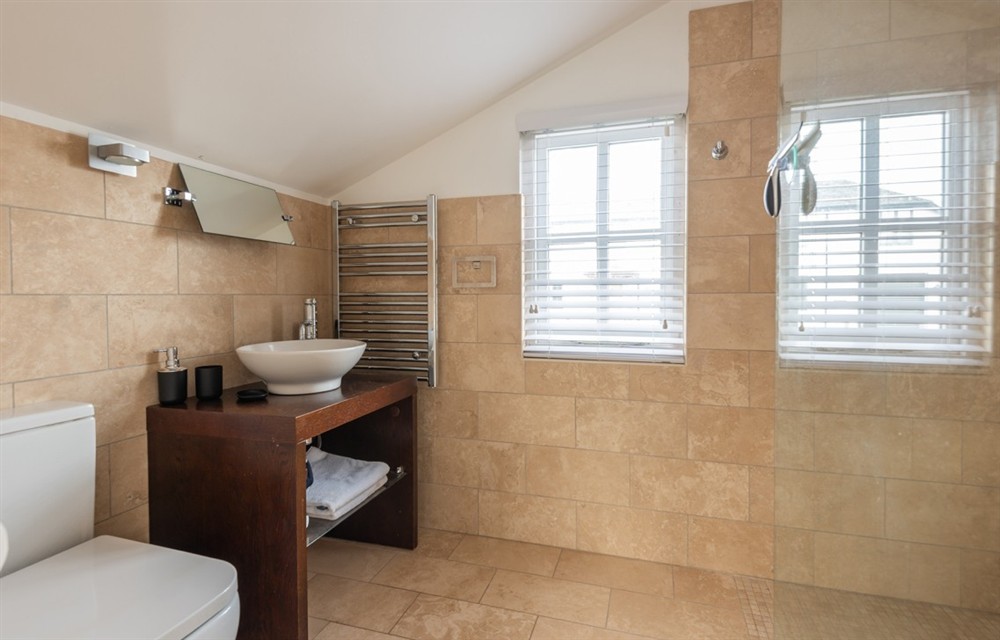 This is the bathroom at Burnlee in Salcombe