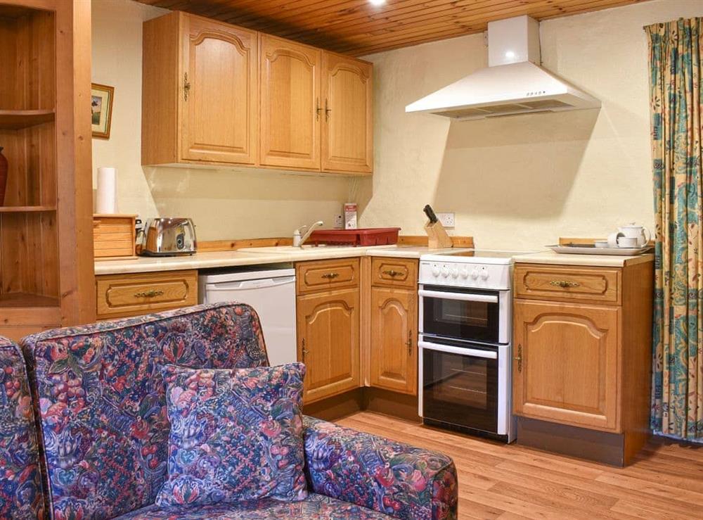 Kitchen at Burnmouth in Glenprosen, near Kirriemuir, Angus