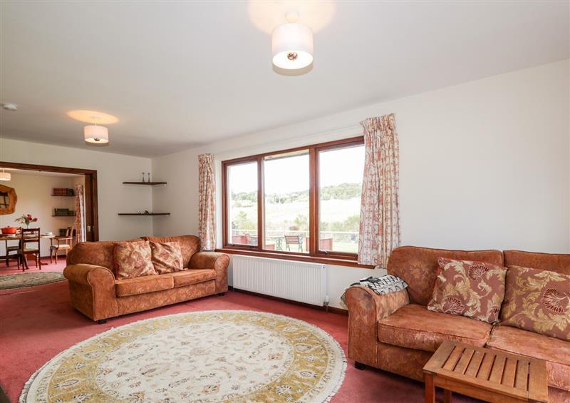The living area at Burnside Cottage, Lairg
