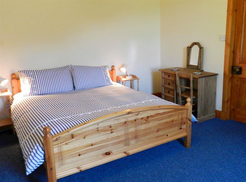 Double bedroom at Burnside Cottage in Sliddery, Isle of Arran, Scotland
