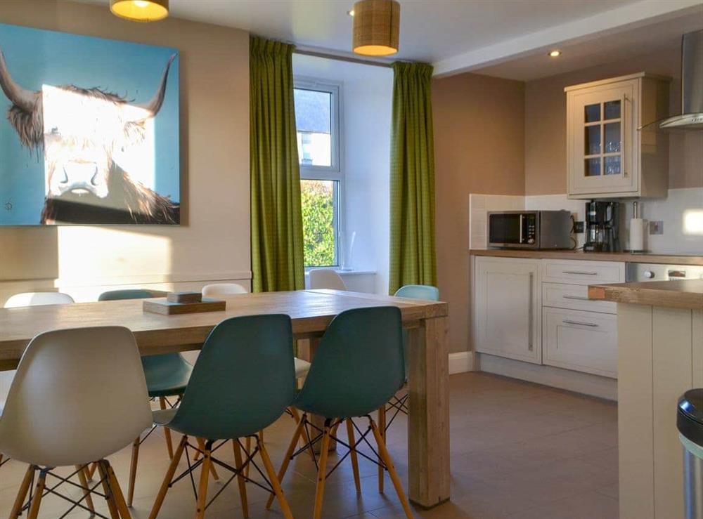 Spacious kitchen and dining area at Burnside in Dornoch, near Tain, Sutherland