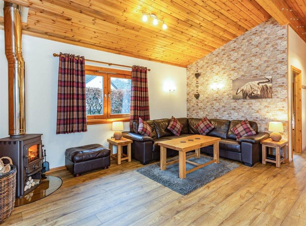 Living area at Burnside Lodge in Torlundy, near Fort William, Inverness-Shire