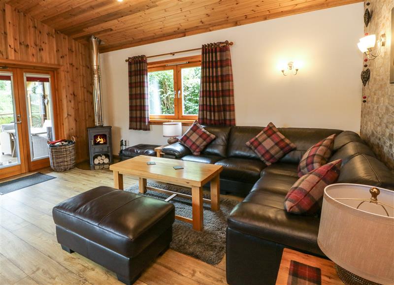 Relax in the living area at Burnside Lodge, Torlundy near Fort William