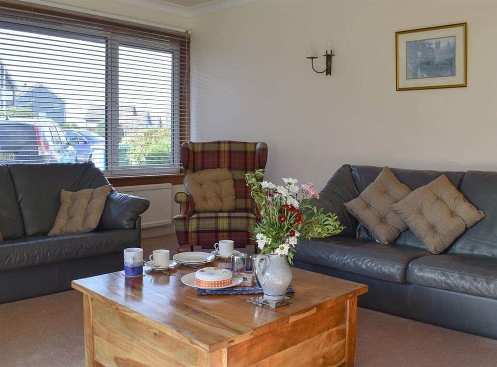 Comfortable living room at Burnside in St Andrews, Fife
