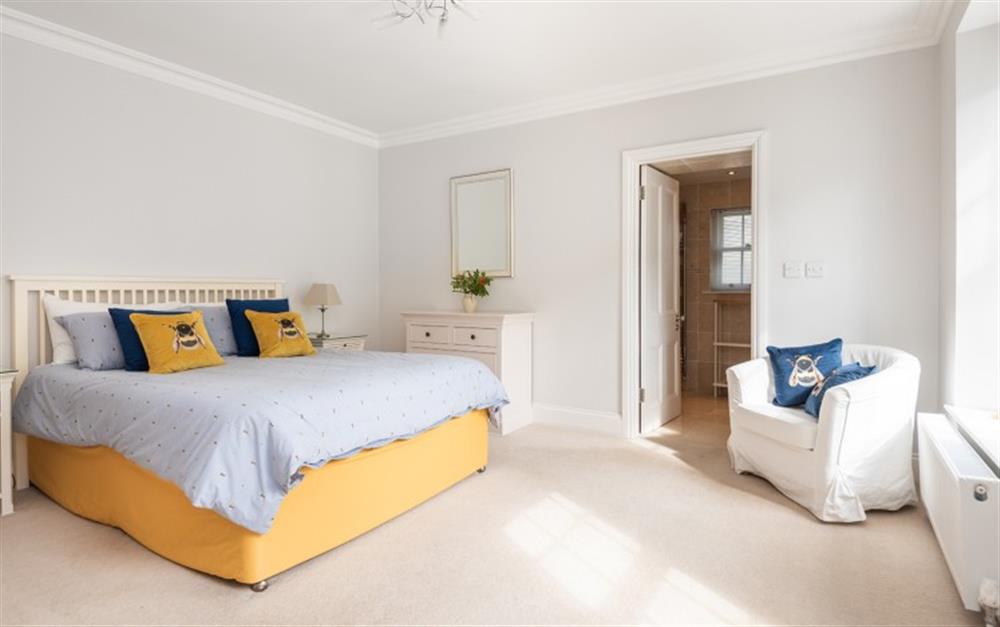 Ground floor double Bedroom 5 at Burnt House in Bantham