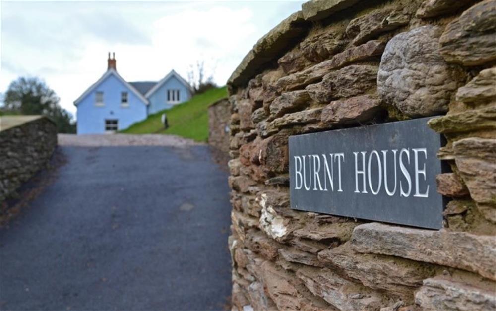 The driveway to Burnt House at Burnt House in Bantham