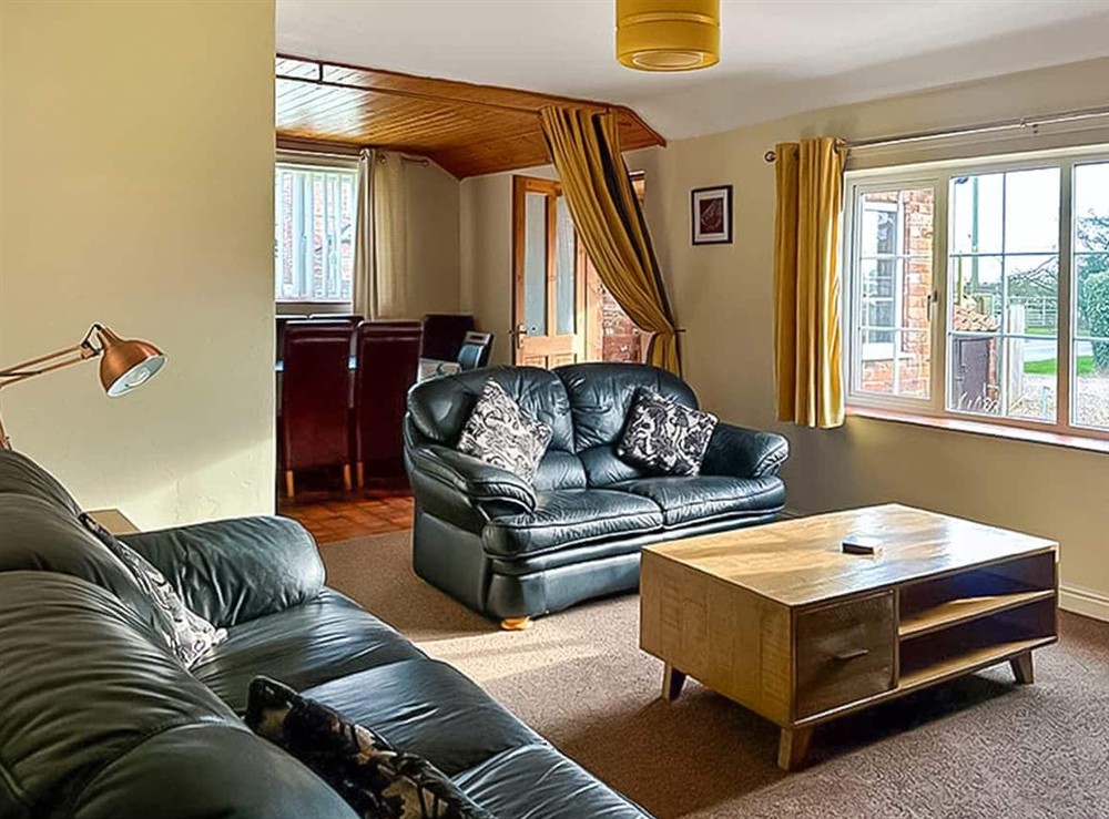 Living area at Burr Cottage in Burgh Le Marsh, near Skegness, Lincolnshire