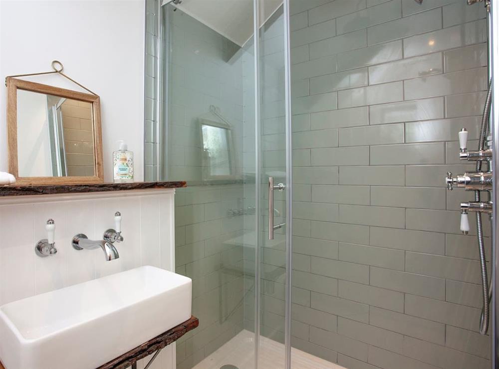 Shower room at The Hayloft, 