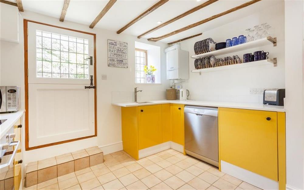 Fantastic bright and modern kitchen (photo 2) at Burrow Hill Cottage in Honiton