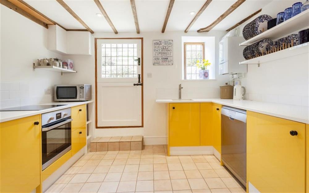 New well equipped kitchen  at Burrow Hill Cottage in Honiton