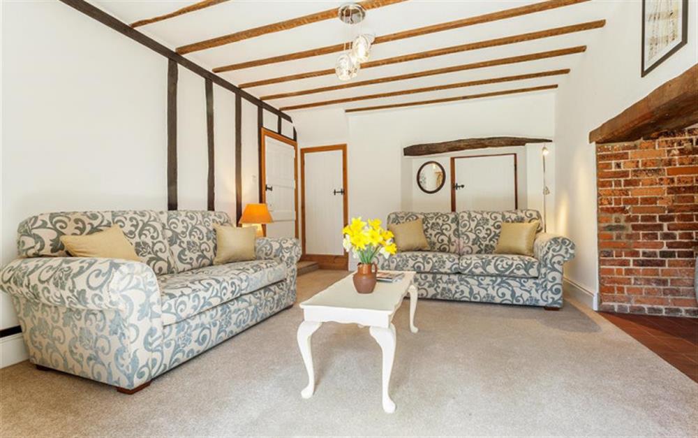 Relax in the living room at Burrow Hill Cottage in Honiton