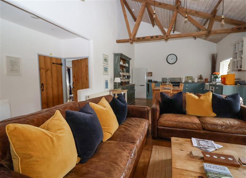 The living room at Burrows, Venn Ottery near Sidmouth