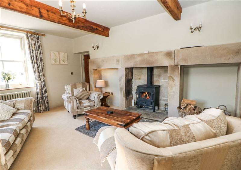The living area at Burrs Farm, Chelmorton