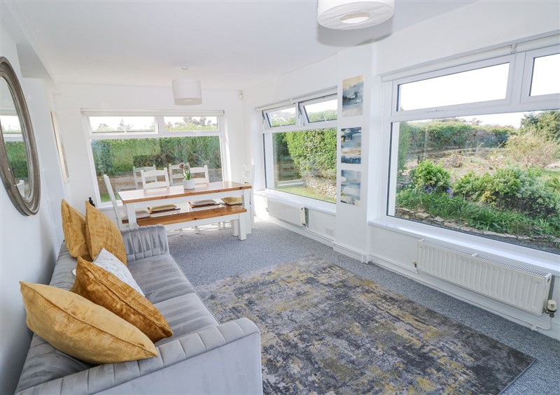 The living area at Burry House, Llanmorlais
