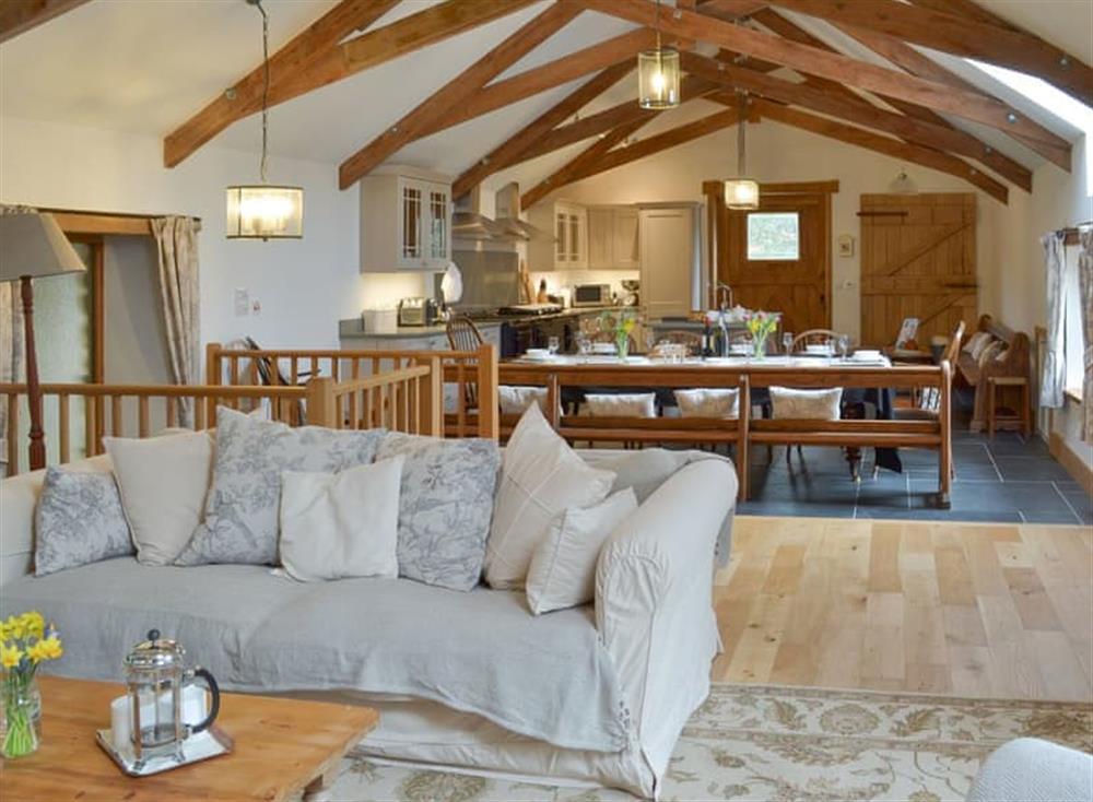 Characterful open-plan living space at The Mill House, 