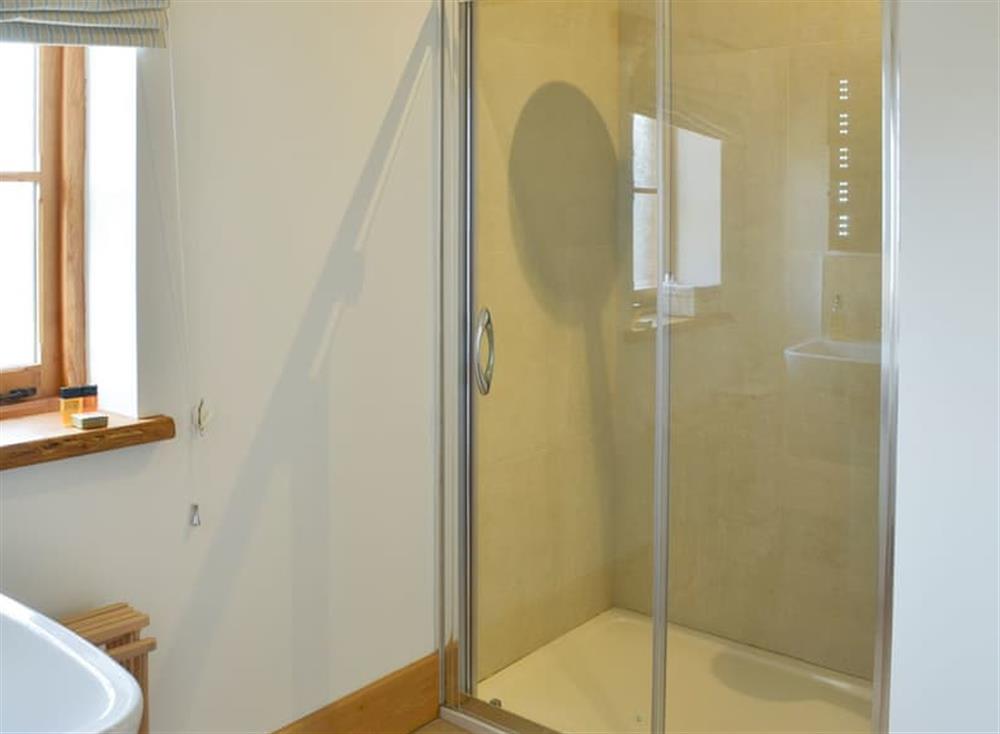 Shower room with large cubicle at The Stables, 