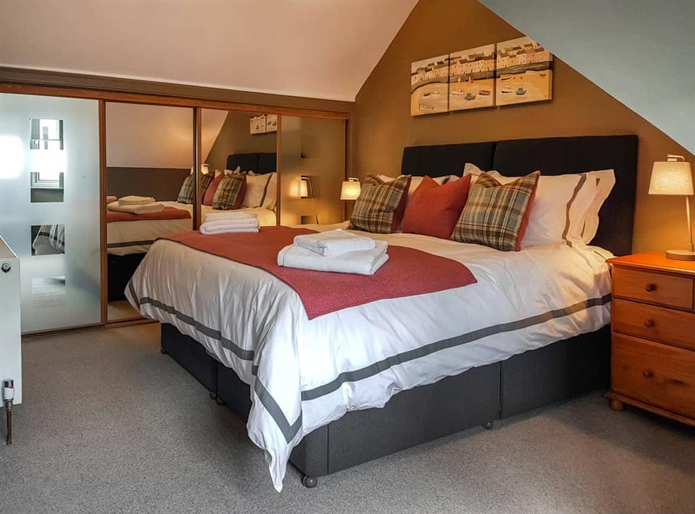 Double bedroom at Bush Street Beach Apartment in Musselburgh, near Edinburgh, Midlothian