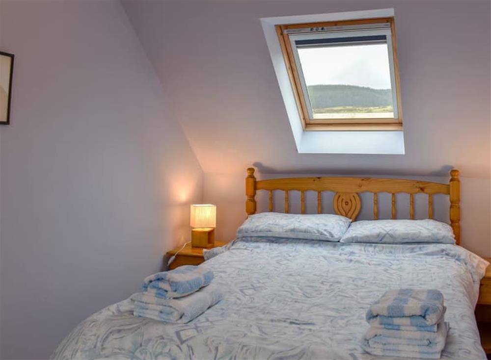 Comfortable double bedroom at Bushmill Cottage in East Bennan, Isle of Arran, Scotland