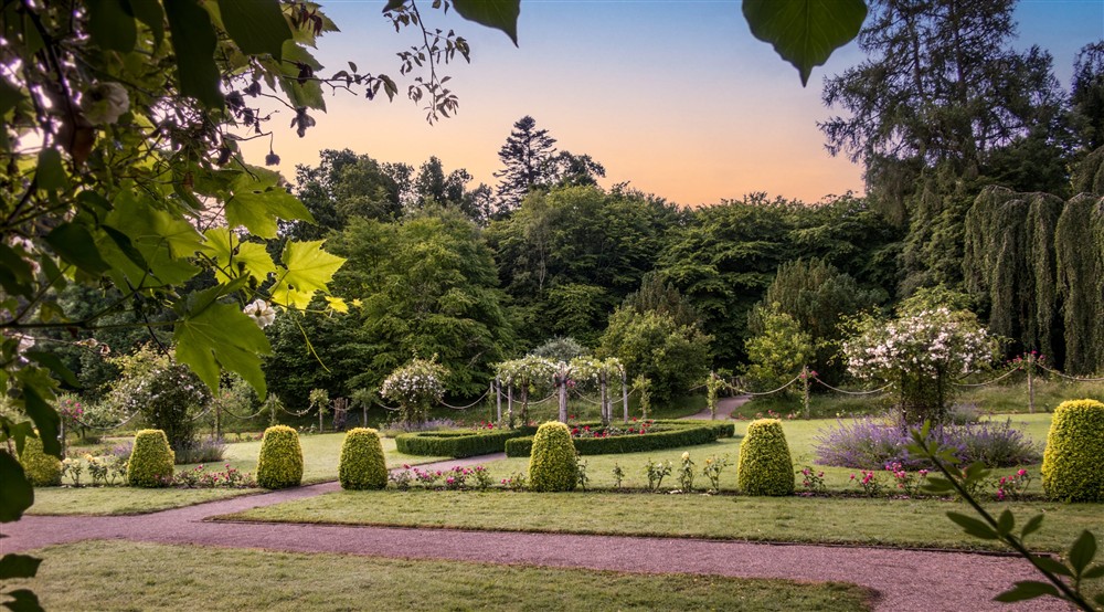 The gardens at Butler's Apartment in Enniskillen, County Fermanagh