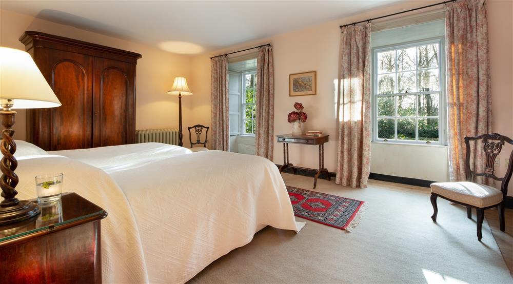 The twin bedroom at Butler's Apartment in Enniskillen, County Fermanagh
