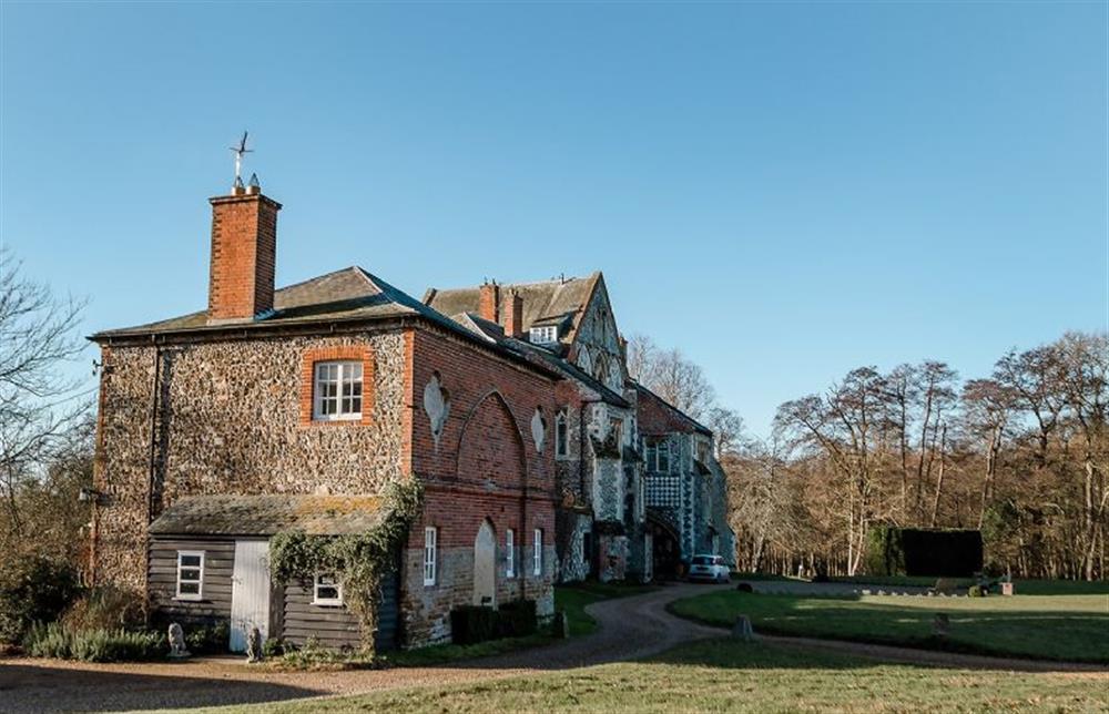 The cottage is right beside Butley Priory