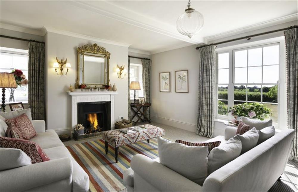 Enjoy the open-fires and expansive views  at Butley Priory Farmhouse, Woodbridge
