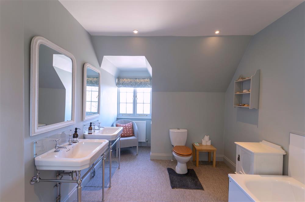 One of the many bathrooms at Butley Priory Farmhouse, Woodbridge