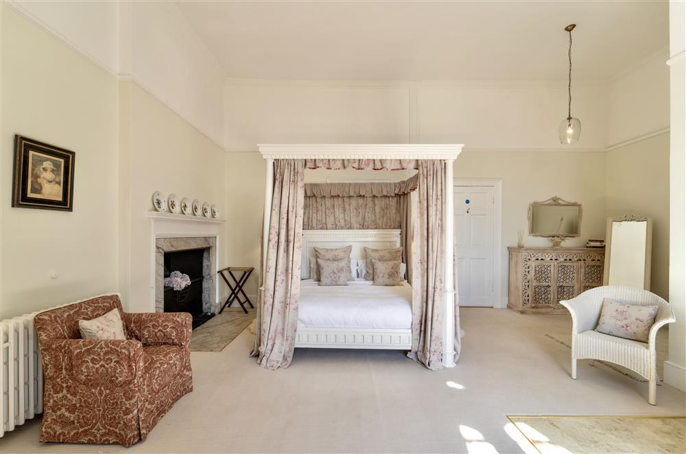 Stunning four-poster bed at Butley Priory, Woodbridge