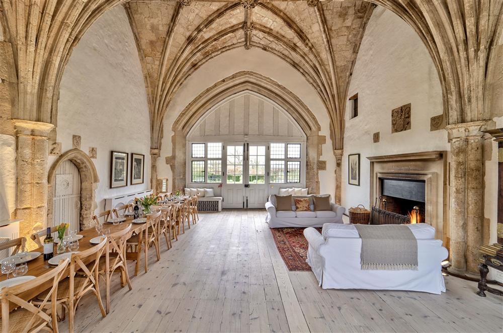Stunning space with open-fire and comfortable seating at Butley Priory, Woodbridge