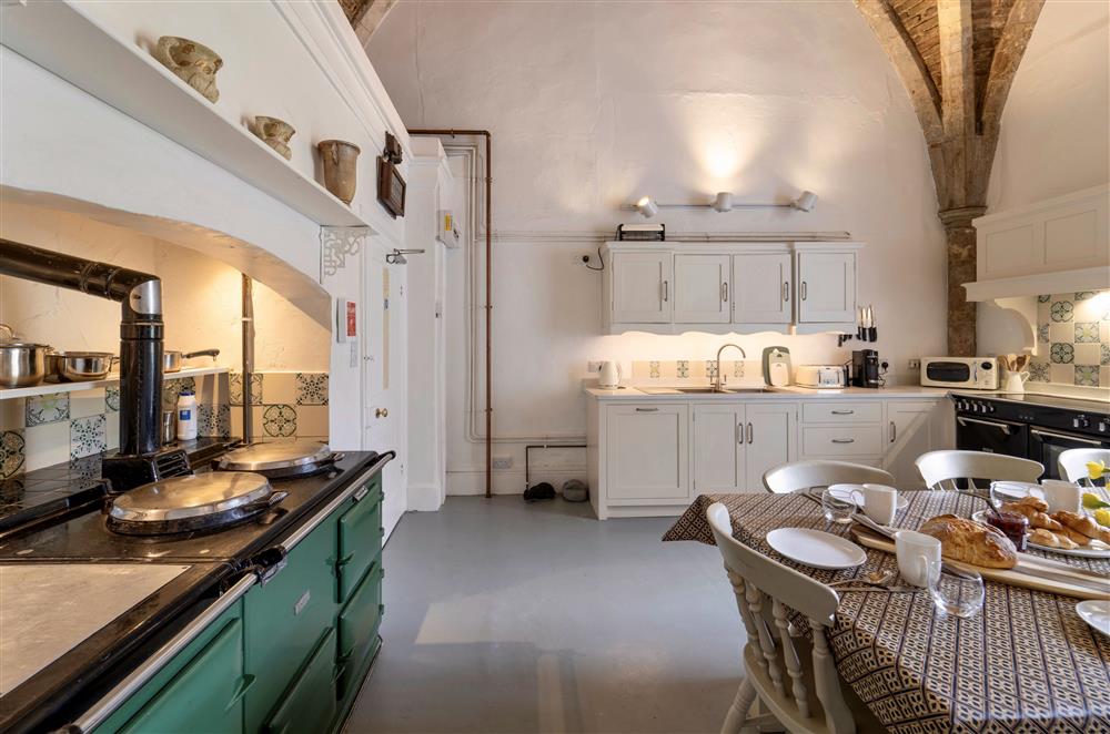 The kitchen boasts an Aga  at Butley Priory, Woodbridge