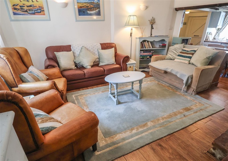 The living room at Buttercup, Blakeney