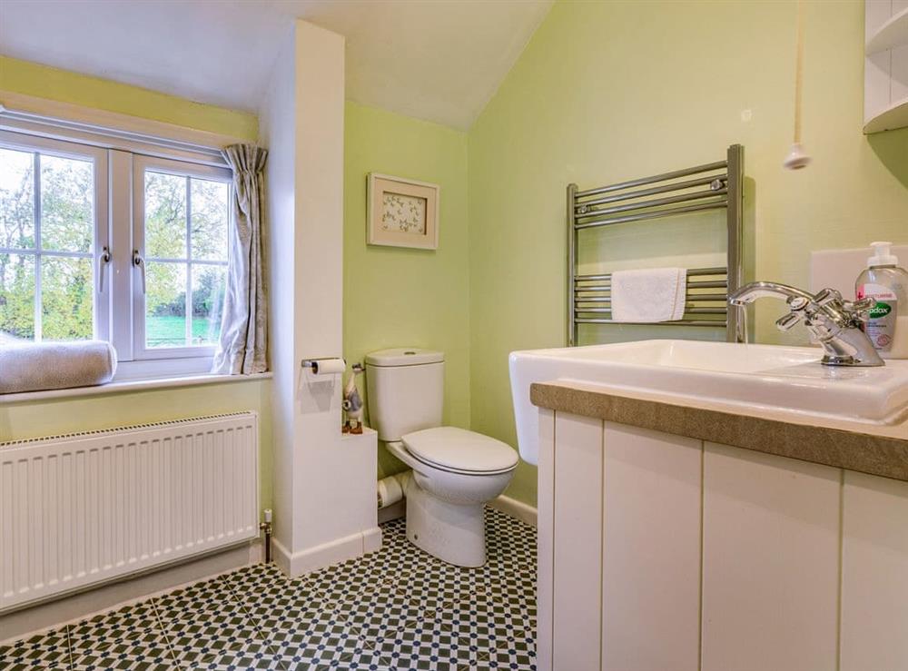 Bathroom at Buttercup Cottage in Lower Halstock Leigh, near Yeovil, Dorset