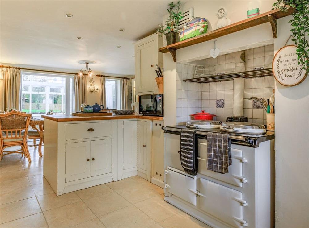 Kitchen at Buttercup Cottage in Lower Halstock Leigh, near Yeovil, Dorset